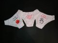 10лв, прашки или бикини и боксерки с индивидуални надписи и или картинка, само бели , снимка 5
