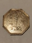 Сребърен френски жетон 1822г., снимка 9