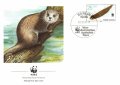 Германска демократична република 1987 - 4 бр. - FDC - WWF, снимка 2