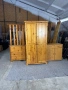 Холова секция от масивно дърво с гардероб, закачалка и деа шкафа за обувки , снимка 16