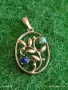 Сребърна висулка с Тюркоаз и Лапис Лазули елегантен стилен дизайн ювелирна изработка 52623, снимка 3