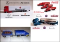 Метални камиони Mercedez Benz Actros, Coca Cola, MAN...., снимка 1