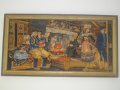 110см х 60см-Много Голям DMC Гоблен-Ръчно Нашиван-Рамкиран-Холандски, снимка 3