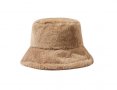 Дамска плюшена шапка идиотка в кафяв цвят, снимка 1 - Шапки - 39081049
