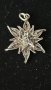 Сребърна висулка еделвайс, снимка 1 - Колиета, медальони, синджири - 40877434