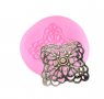 Квадратна мрежеста брошка силиконов молд форма декорация и украса торта фондан бисквитки, снимка 1 - Форми - 26477616