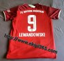 ПРОМО Lewandowski 9 - Bayern Munchen червена тениска, снимка 1 - Спортни дрехи, екипи - 36315365