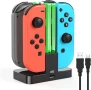 FYOUNG Докинг станция за зареждане за Switch и зарядно за Switch OLED конзола за Joy Cons, снимка 1