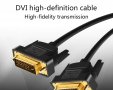 НОВ Кабел DVI към DVI 24+1 High speed 1080p Gold Мъжки-Мъжки DVI Монитор HDTV PC PS3 XBOX DVD Кино, снимка 5