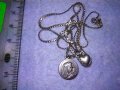 РИМОКАТОЛИЧЕСКА СРЕБЪРНА - WF ИКОНКА и СРЕБЪРНО СЪРЧИЦЕ със СРЕБЪРНА ВЕРИЖКА СРЕБРО 925 ПРОБА 40320, снимка 16