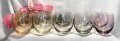 Винтидж стъклен комплект Roly Poly от 10 чаши в различни цветове., снимка 6
