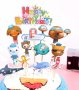 The Octonauts Октонавтите Happy Birthday сет топери клечки декор за торта украса парти Рожден Ден, снимка 1 - Други - 27242226