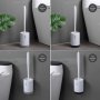 Силиконова четка за тоалетна чиния за стена или под , снимка 2