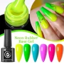 Uv&Led ПРОФЕСИОНАЛНА КАУЧУКОВА БАЗА 7 МЛ В ЯРКИ НАСИТЕНИ ЦВЕТОВЕ - NEON , снимка 11