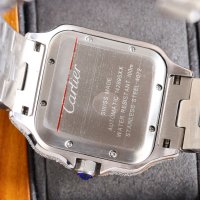 Мъжки часовник Cartier Santos De Cartier с автоматичен швейцарски механизъм, снимка 8 - Мъжки - 43515668