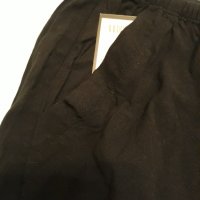 Къс H&M черен панталон биопамук с регулируемо престягане на кръста, двустранни джобове, снимка 8 - Къси панталони и бермуди - 37476541