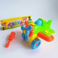 Детска играчка Конструктор с форма на Самолет с инструмент, снимка 1 - Конструктори - 26904492