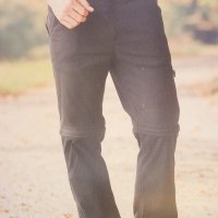 Мъжки спортен панталон - голям размер 58 Отделящи се крачоли с цип за сваляне, снимка 2 - Панталони - 27944049