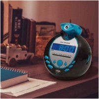 Metron- Радио часовник с прожектор Sportsman с USB порт - черен и син, снимка 3 - Други стоки за дома - 39769759