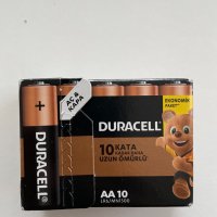 Duracell Алкална Батерия АА 10бр 1,5v, снимка 1 - Друга електроника - 35615194