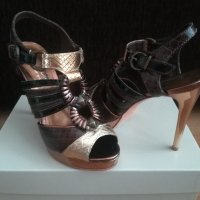 Нови френски токчета, Ест. кожа, снимка 1 - Дамски обувки на ток - 40799513