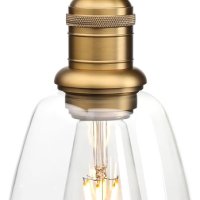 Индустриална стъклена таванна висяща лампа JIMUBEAM, снимка 3 - Лампи за таван - 44115992