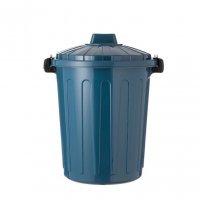 Кошче за боклук с капак, 25л, 39,534x45,5 см, син, снимка 2 - Кутии за съхранение - 38170176