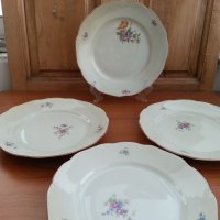 Стар български порцелан чинии, снимка 1 - Антикварни и старинни предмети - 33343450