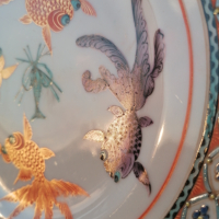 Японска Декоративна чиния с риби , снимка 5 - Антикварни и старинни предмети - 44925649