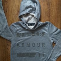 Under Armour Women's Gray Foil Fleece Sweater Hoodie - страхотно дамско горнище , снимка 2 - Спортни екипи - 40855249