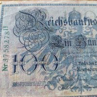 Райх банкнота - Германия - 100 марки / 1908 година- 23608, снимка 4 - Нумизматика и бонистика - 33373538