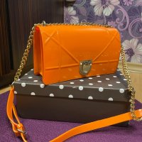 Нова силиконова оранжева чанта Zara , снимка 9 - Чанти - 33466871