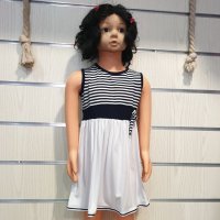 Нова детска моряшка рокличка с висока талия, от 2-4 години, снимка 12 - Детски рокли и поли - 29040002