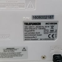 Аудио система Telefunken MC1002M, снимка 5 - Аудиосистеми - 27112914