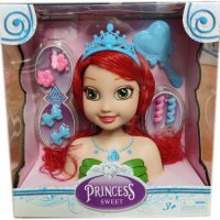 Кукла Глава за прически Принцеса с аксесоари, снимка 1 - Кукли - 27040128