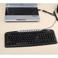 Клавиатура, JeWAY JK-8606B USB, Черна + 9 Мултимедиини клавиша, снимка 2 - Клавиатури и мишки - 43061562