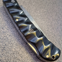 Сгъваем нож ръчно изработен от N690co стомана, снимка 5 - Ножове - 44880168