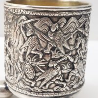 RRR-Сребърна чаша,Англия 18 век/сребро 925 проба, снимка 3 - Антикварни и старинни предмети - 39477171