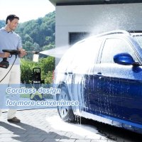 Мощна акумулаторна водоструйка за миене на автомобили дом и градина 30 бара 300w, снимка 11 - Други инструменти - 43730970