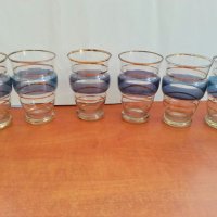 Ретро стъклени чаши за вода и вино бира, снимка 6 - Антикварни и старинни предмети - 26627447