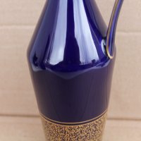 Порцеланова Немска ваза цвят кобалт, снимка 3 - Антикварни и старинни предмети - 44050256