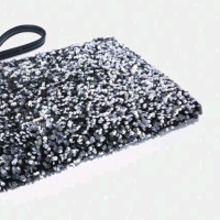 Сребърна или черна вечерна дамска чанта за рък, снимка 10 - Чанти - 44905720