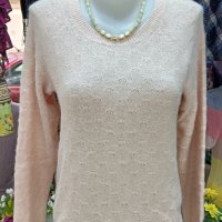 Дамски пуловер с ангора-ръчно плетиво, снимка 1 - Блузи с дълъг ръкав и пуловери - 43819706