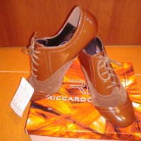 Дамски тъмно кафяви лачени обувки , изработени от висококачествена еко кожа, снимка 1 - Дамски ежедневни обувки - 27579431