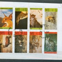 Дуфар марки в Оман - горски животни малък лист - с печат, снимка 1 - Филателия - 38719253