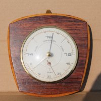 Немски барометър с термометър ''Fischer", снимка 1 - Други ценни предмети - 39663619