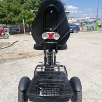 Електрическа Триколка А3 500W/48V/12Ah - BLACK (с предно предаване), снимка 4 - Мотоциклети и мототехника - 37602258