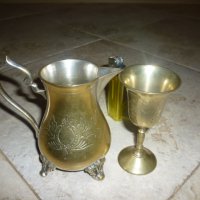 Месингови Чаша Кана, снимка 2 - Антикварни и старинни предмети - 43083927