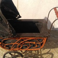 Ретро бебешка количка за кукли, снимка 7 - Антикварни и старинни предмети - 42933953