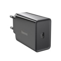 Зарядно за телефон, таблет и др. Mini USB Type C изход 20W Baseus CCFS-SN01 Quick charge Черно , снимка 1 - Друга електроника - 38102501